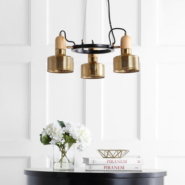 Gallery Adjustable Spotlight Metal LED Chandelier - JONATHAN Y
